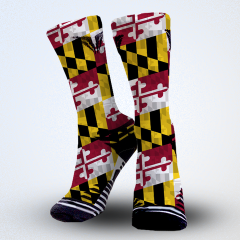 Maryland flag lacrosse socks 