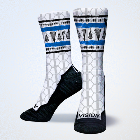 Blue Lacrosse stick socks