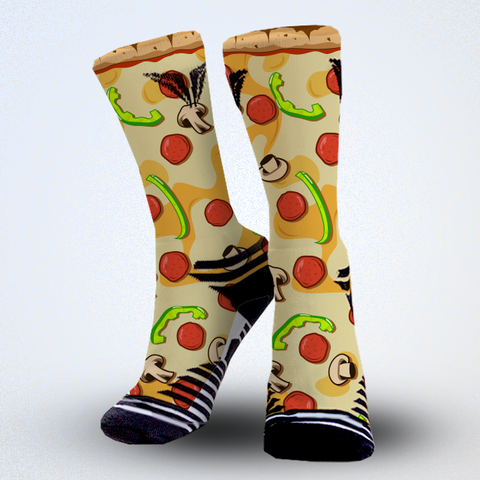 Food Pizza socks print